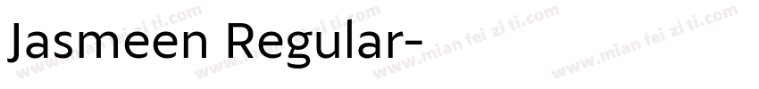 Jasmeen Regular字体转换